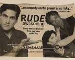 Rude Awakening Tv Guide Print Ad Showtime Mario Can Peebles TPA8 - $5.93