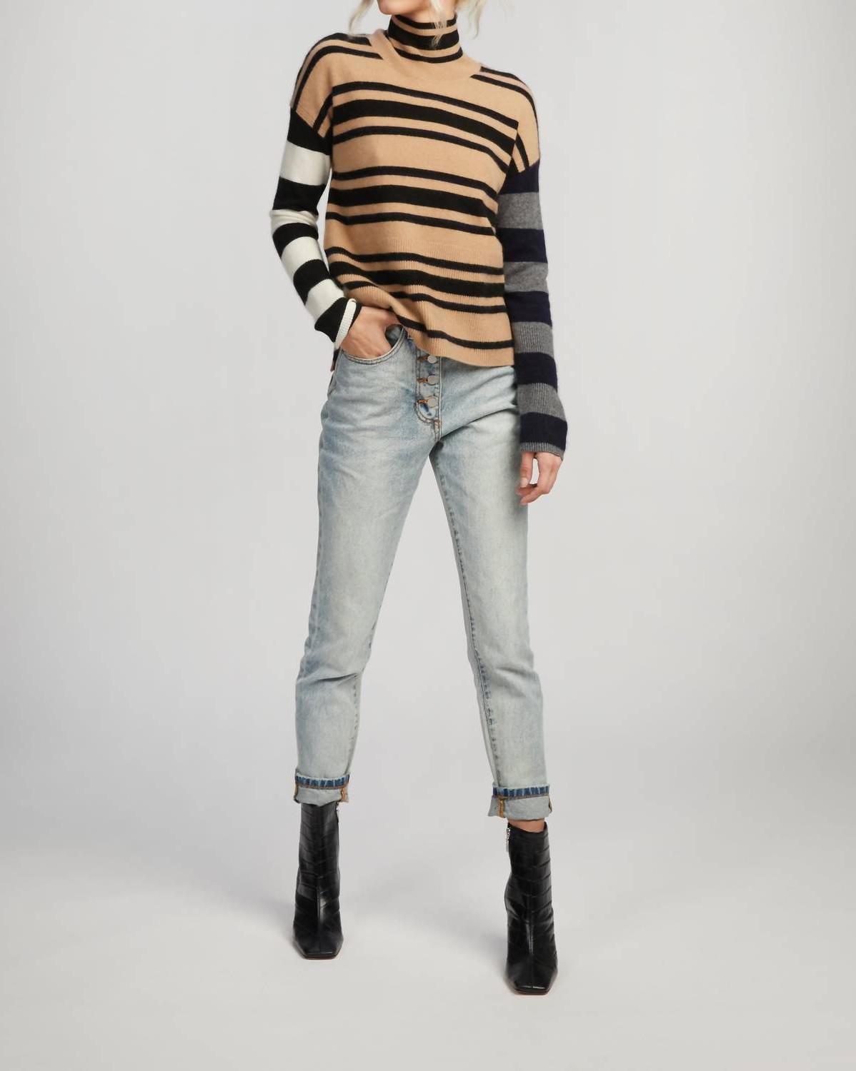 Naadam Hi-Lo Turtleneck Pullover Camel - $154.00