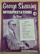 George Shearing Interpretations for Piano No. 6 Songbook-1958-Vintage - £11.10 GBP