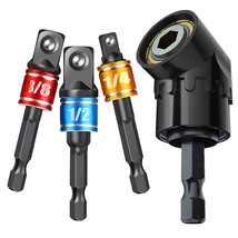 Impact Grade Socket Adapter Set - 3Pcs Extension Drill Bit Socket Wrench Adapter - £13.28 GBP