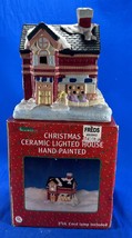 Christmas Ceramic House - Hand Painted - Cord And Light Are Not Included - $10.00