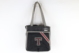 Vintage 90s Tommy Hilfiger Distressed Spell Out Tote Messenger Bag Denim... - $59.35