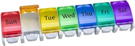 EZY DOSE Weekly (7-Day) Pill Planner, Medicine Case, Vitamin Organizer Box, X-La - £12.82 GBP