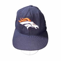 NFL Denver Broncos New Era 59 Fifty Hat Baseball Dad Cap Fitted size 7 Navy Blue - £17.09 GBP