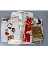 Vtg 1979 Columbia Minerva Needlepoint Plastic Canvas Christmas Ornament Kit - $6.86