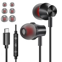 Usb C Headphones Wired Earbuds For Samsung Galaxy S23 Ultra 5G S21 S20 S22 A53,  - £21.95 GBP