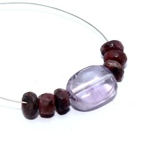 Amethyst Smooth Oval Ruby Beads Briolette Natural Loose Gemstone Making Jewelry - £2.73 GBP