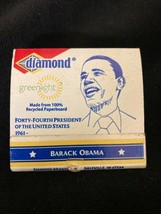 Black Americana Matchbook Matchcover Inaugural 44 President Barack Obama Biden - £29.78 GBP