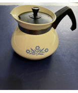 Vintage mid century corning ware 3 cup kettle with lid blue cornflower p... - $405.39 MXN
