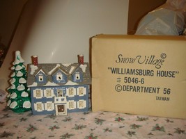 Dept. 56 Snow Village Williamsburg House - £34.37 GBP