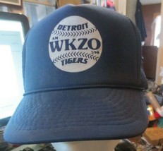 Nissin Detroit Tigers Trucker Mesh Cap Hat WKZO Kalamazoo MI Radio Station - £14.52 GBP