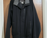 Mens columbia winter jacket, black wool coat size medium - $10.29