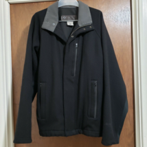 Mens columbia winter jacket, black wool coat size medium - £8.20 GBP