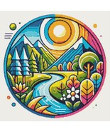 Beautiful landscape - Cross Stitch Pattern PDF - Instant Download - $93.40 MXN