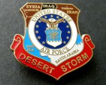 Desert Storm 1991 US Air Force Veteran USAF Shield Lapel Pin Badge 1 inch - $5.74