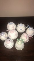 VTG Set (8) LLADRO Porcelain X-mas Christmas Ornaments Bell Baseball Fig... - $148.50