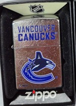 Zippo Lighter: NHL Hockey, Vancouver Canucks - Street Chrome - $438.16 MXN