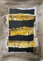 „Yellow Stripes”  original collage - £23.49 GBP