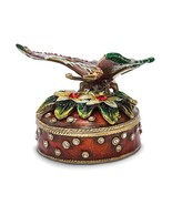 Bejeweled Butterfly &amp; Flowers Trinket Box - $135.38 CAD