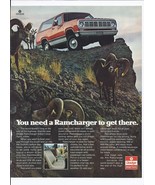 1976 Dodge Ramcharger Print Ad Automobile Car SUV 4x4 8.5&quot; x 11&quot; - €17,34 EUR