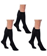 Women&#39;s Knee High Socks 3 Pairs Combed Cotton Over The Calf Long Socks - £15.24 GBP