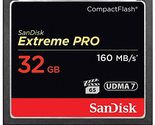 Sandisk 32 GB Extreme Pro CF 160MB/s High Speed UDMA7 Compact Flash Card - £54.05 GBP