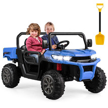 24V Ride on Dump Truck with Remote Control-Navy - Color: Navy - £320.49 GBP