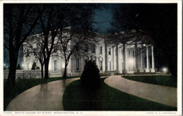 Postcard Washington D.C. The white House at Night  Unposted 6 x 4 Inches - £4.63 GBP