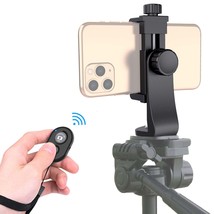 Universal Phone Tripod Mount Adapter with Ｗireless Camera Remote , Cell ... - $21.77