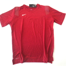 Nike Men UV Short Sleeve Top Shirt - CW3540 - Red Maroon 613 - Size L - NWT - £19.65 GBP