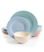 Gibson Brist Melamine Pastel DW 12pc - $48.95