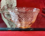One Federal Glass Normandie Vintage Pink Depression Coffee Tea Cup - $6.93