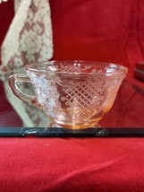One Federal Glass Normandie Vintage Pink Depression Coffee Tea Cup - £5.45 GBP