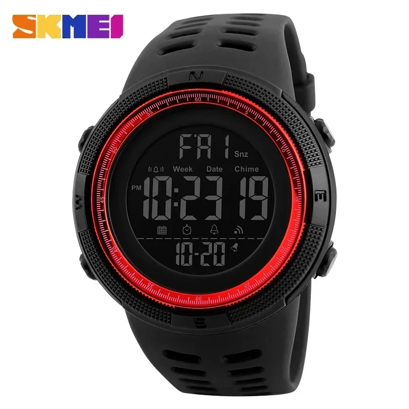 1251 5Bar Waterproof Digital Watch reloj hombre for Outdoor Sport Men Mu... - $22.52
