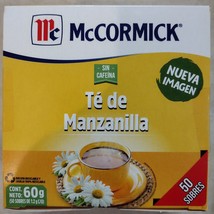 McCORMICK TE MANZANILLA / CHAMOMILE TEA - CAJA CON 50 SOBRES c/u - FREE ... - £9.30 GBP