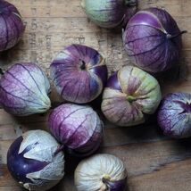 Fresh Really Purple Tomatillo 50 Seeds Purple de Milpa - $4.00