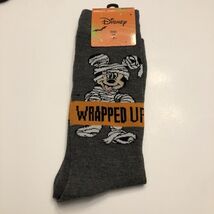 Disney’s Mickey Mouse Mens HALLOWEEN mummy Crew Socks Wrapped Up Size 6.... - $183.97 MXN