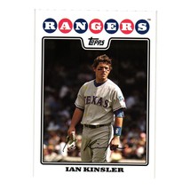 2008 Topps Baseball Collector Card Ian Kinsler 314 Texas Rangers - £3.20 GBP