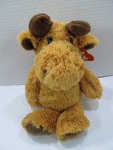 TY Attic Treasures Archibald Plush 13&quot; Moose Stuffed Animal Lovey Brown w/tag - £14.84 GBP