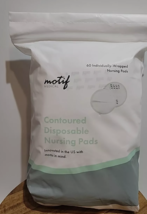 Motif Medical Contoured Disposable Nursing Pads, 60 Count, NEW - £7.53 GBP