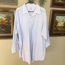 Brooks Brothers Makers Blue Pinstriped Dress Shirt - $14.70