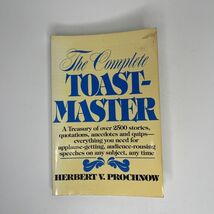 The Complete Toast-Master by Herbert V. Prochnow Paperback Book 1986 - $7.20