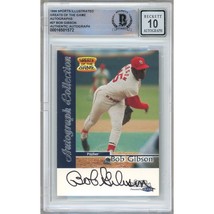 Bob Gibson 1999 Sports Illustrated Greats of the Game Autograph BGS Auto 10 SI - £117.98 GBP