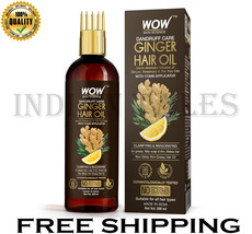 WOW Skin Science Ginger Hair Oil with Comb Applicator | 200 ml | Free Sh... - £19.98 GBP