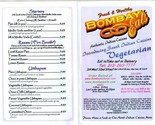 Bombay Eats Menu W 52nd St New York Southern Indian Vegetarian Cuisine  - £14.19 GBP
