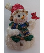 Snowman Brooch Molded Vintage - £7.98 GBP