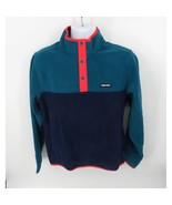 Lands&#39; End Men&#39;s Polar Fleece Navy Aqua Pullover Large New - £17.02 GBP