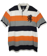 Ecko Unlimited The Royal Rhino Embroidered Striped Cotton Logo Polo Shir... - $28.18