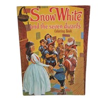 Vintage Coloring Book Snow White and the Seven Dwarfs 1984 Waldman Publi... - £7.46 GBP