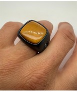 David Yurman Black Titanium Men&#39;s Tiger&#39;s Eye Signet Ring Size 11 - €678,00 EUR